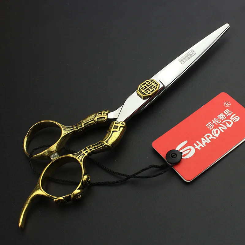 Sharonds дюймов 6 дюймов японский импорт 440c Professional Парикмахерские ножницы из нержавеющей стали ножницы для резки и филировочные ножницы