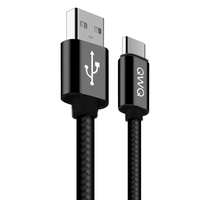 Black Кабель usb type-C для быстрой зарядки кабель USB type-C для samsung A50 S9 S8 Note 9 8 huawei Xiaomi Redmi Note 7 mi9 USB C шнур для передачи данных - Цвет: Black
