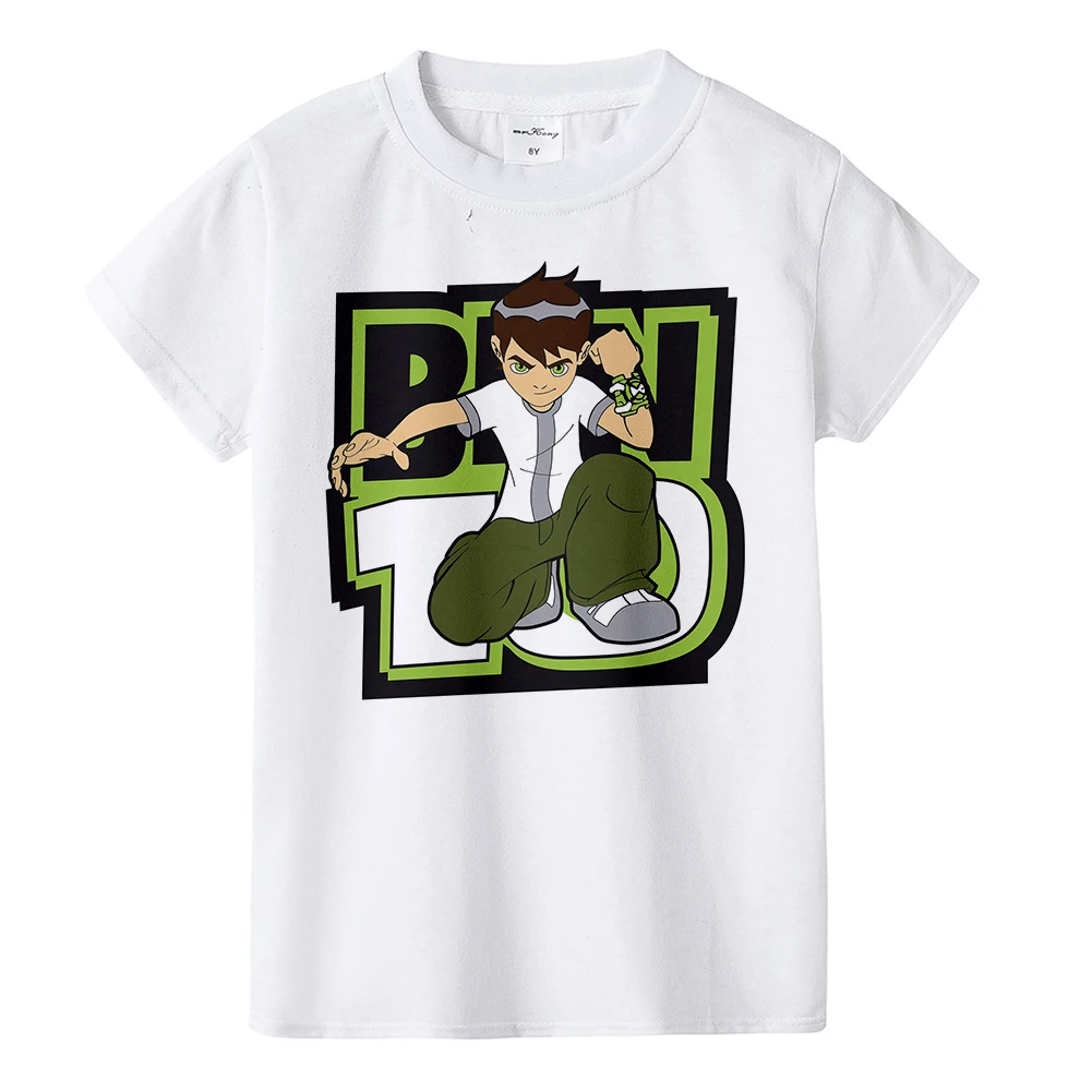 В году, новая детская футболка Omnitrix Ben 10 Детская рубашка детская летняя повседневная рубашка футболка с рисунком аниме для мальчиков и девочек
