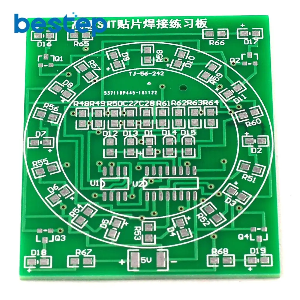 Компонент SMD паяльная тренировочная плата CD4017 + NE55 комплект водного освещения