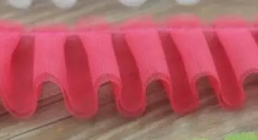 watermelon red 10 ярдов/партия, сделай сам, текстиль для одежды, 5 см., широкий, двойной, марлевый, со складками, кружевная отделка, чистая пряжа, Agaric, кружевные оборки, кружевные аксессуары - Цвет: watermelon red