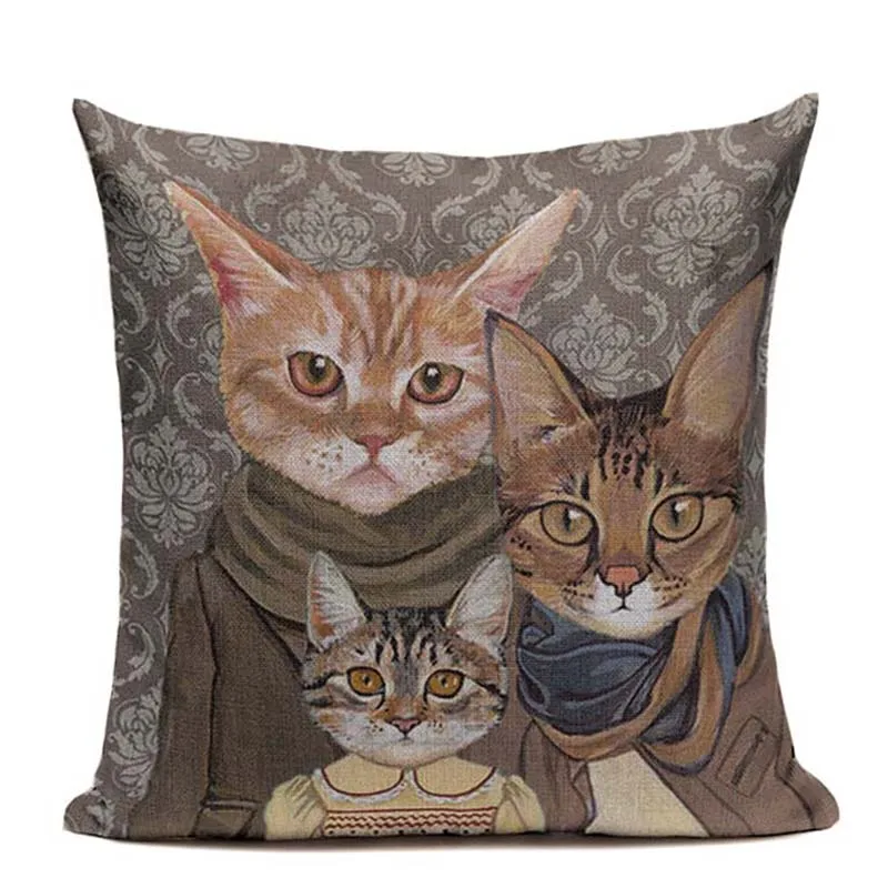 

Наволочка Pumelo Tree мультяшный кот лен