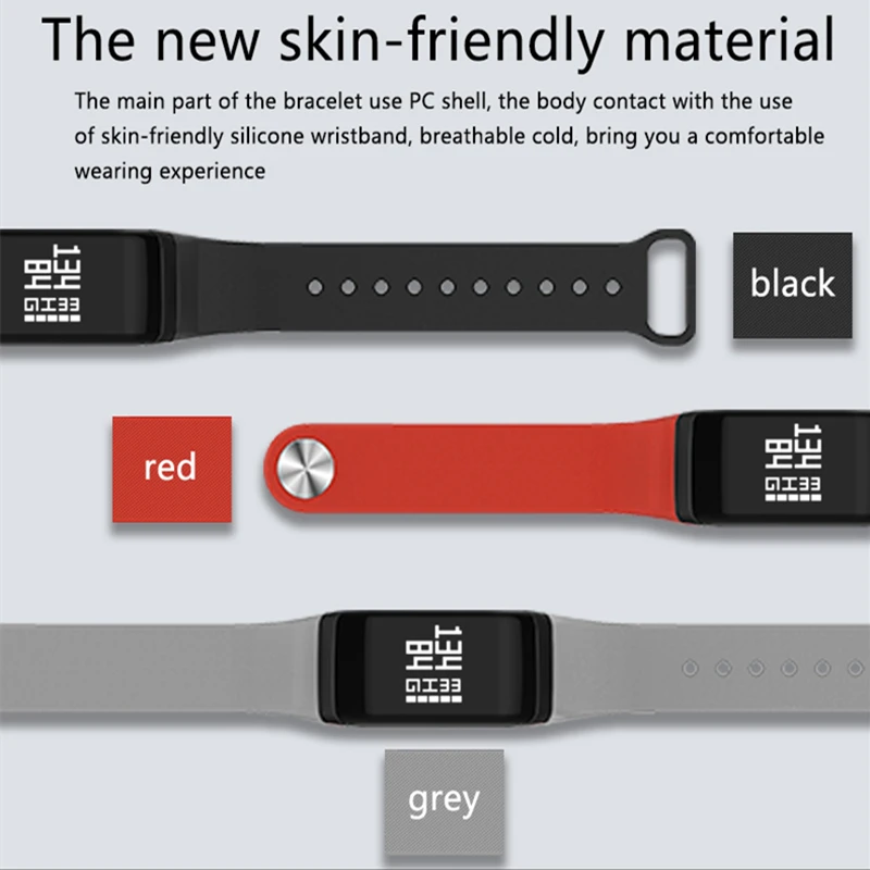 Jimate F1 Смарт Браслет для занятий спортом браслет Фитнес трекер крови Давление