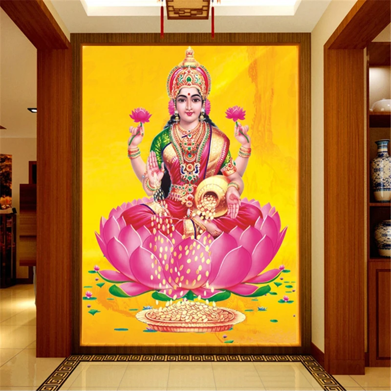 Большие Настенные обои beibehang на заказ с рисунком священного индуийского Бога|mural