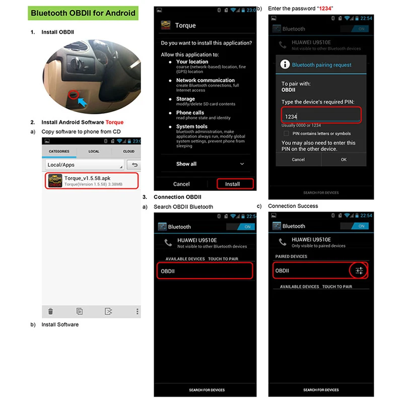 ELM327 Bluetooth диагностический инструмент ELM 327 Версия 2,1 OBD2/OBDII для Android Крутящий момент автомобиля код сканер