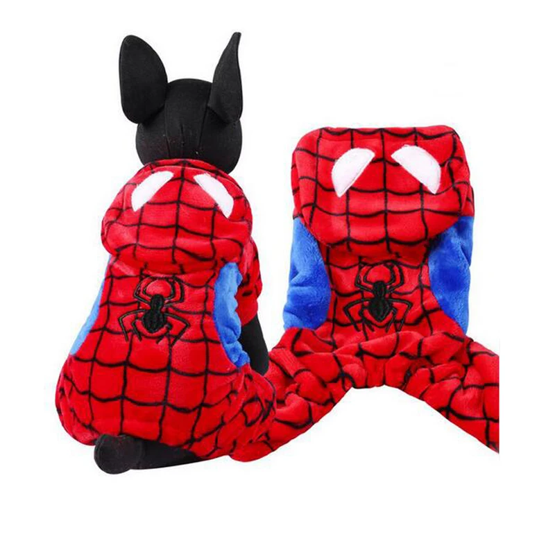 Горячая Распродажа зимняя одежда для собак с капюшоном теплые флисовые