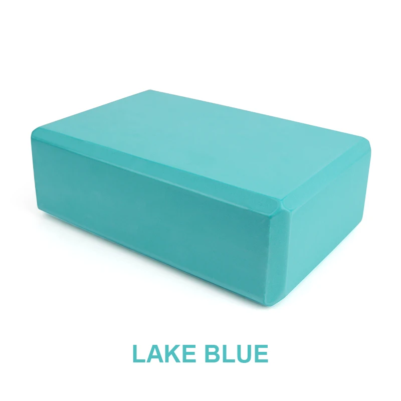 Небесно-голубой 9 Colors Pilates EVA Yoga Block Brick Sports Exercise Gym Foam Workout Stretching Aid Body Shaping Health Training for women - Цвет: Небесно-голубой