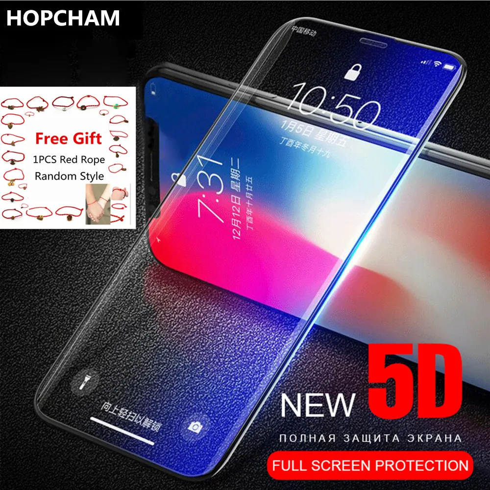 4D закаленное стекло для iPhone 8 7 Plus Защита экрана 6 6s plus 2nd Gen 3D полное покрытие защита