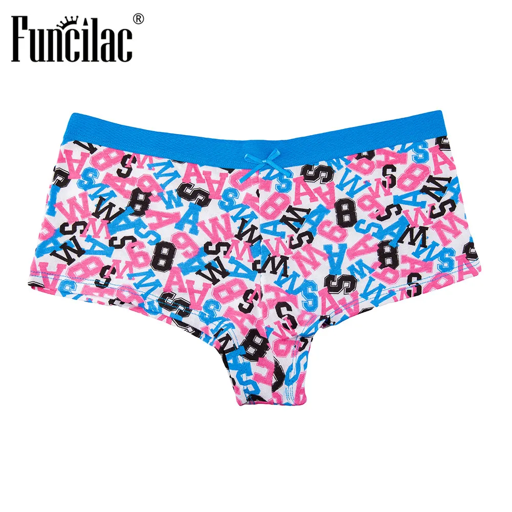 Funcilac женщина Нижнее Бельё для девочек Шорты женщин Для хлопок Трусики