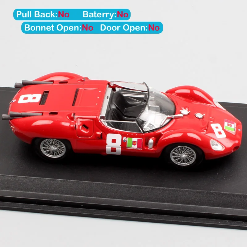 Масштаб 1:43 классический тип 63 4 руды ди пескара 1961 No.8 Бонниер Grand tourer супер гонка