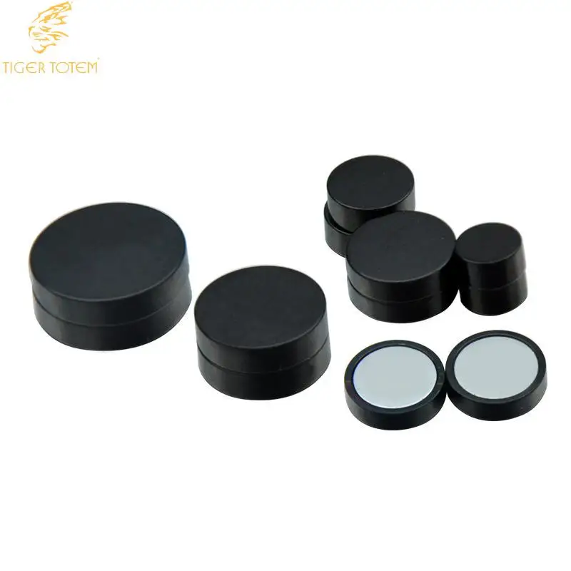 Набор Magn клипсы круглые серьги гвоздики черный Стильный Панк рок хип хоп мужские