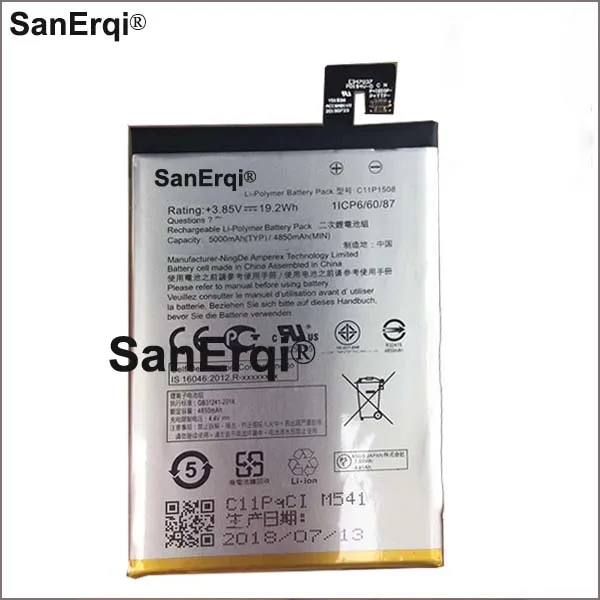C11P1508 батарея для Asus Zenfone Max 5000 5000Z ZC550KL Z010AD Z010DD C550KL Z010DA 5000mAh SanErqi | Мобильные телефоны