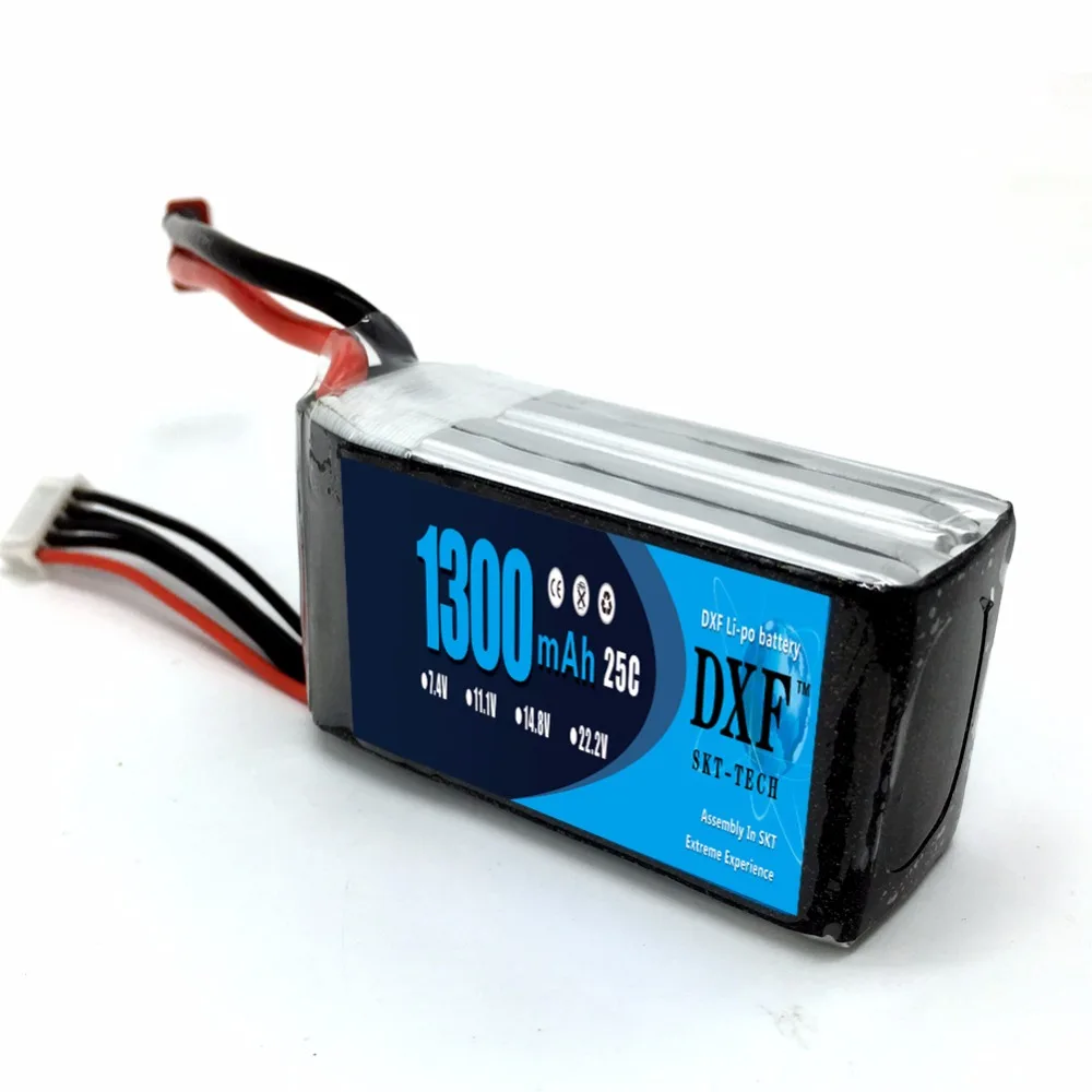 Литий полимерный аккумулятор DXF RC 2S 7 4 в 1300 мАч 25C макс. 50C с разъемом Deans для