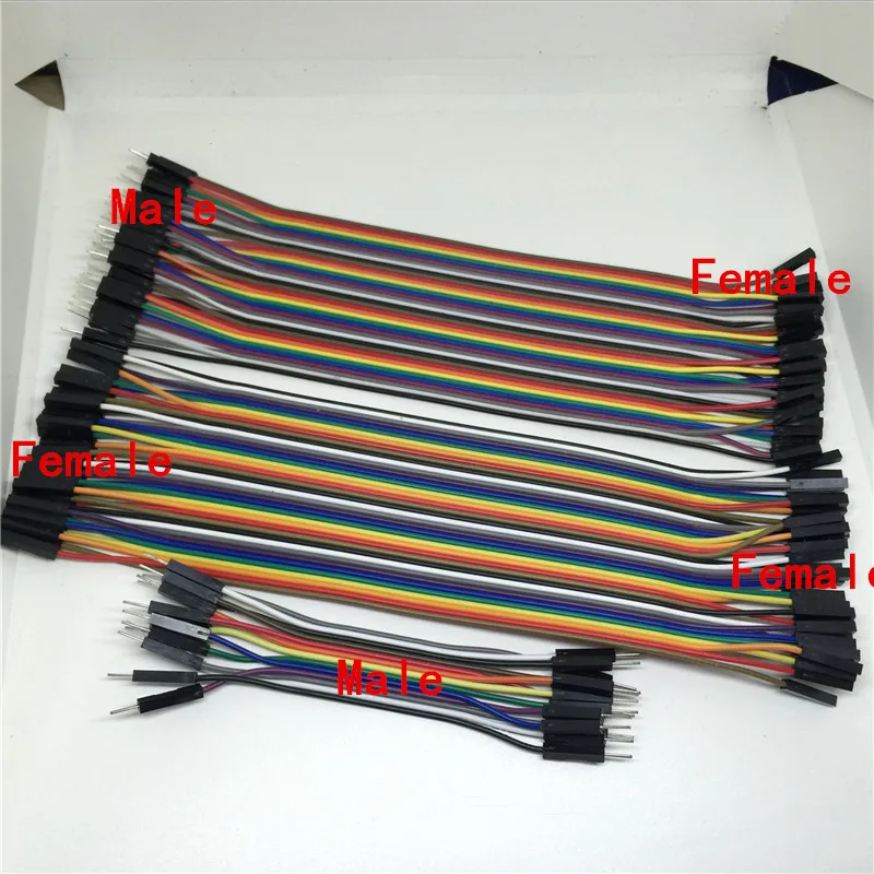 

40Pin Dupont Line 10CM 20CM 30CM 40CM Female Male and Female to Female Jumper Wire Dupont Cable for arduino DIY KIT Breadboard