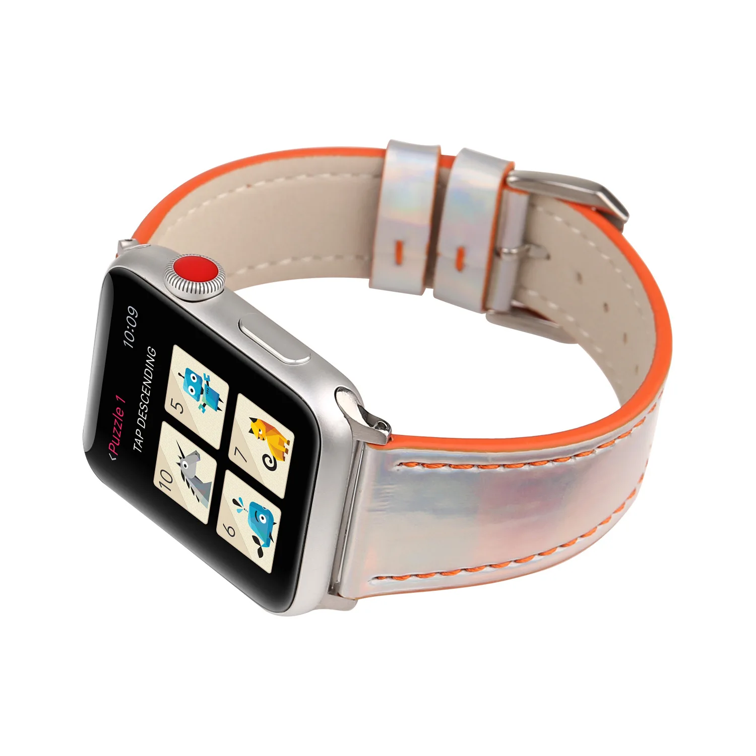Цветной Яркий кожаный ремешок для Apple Watch 38 мм 40 мм 42 мм 44 мм для iWatch ремешок серии 2 3 4 5 браслет