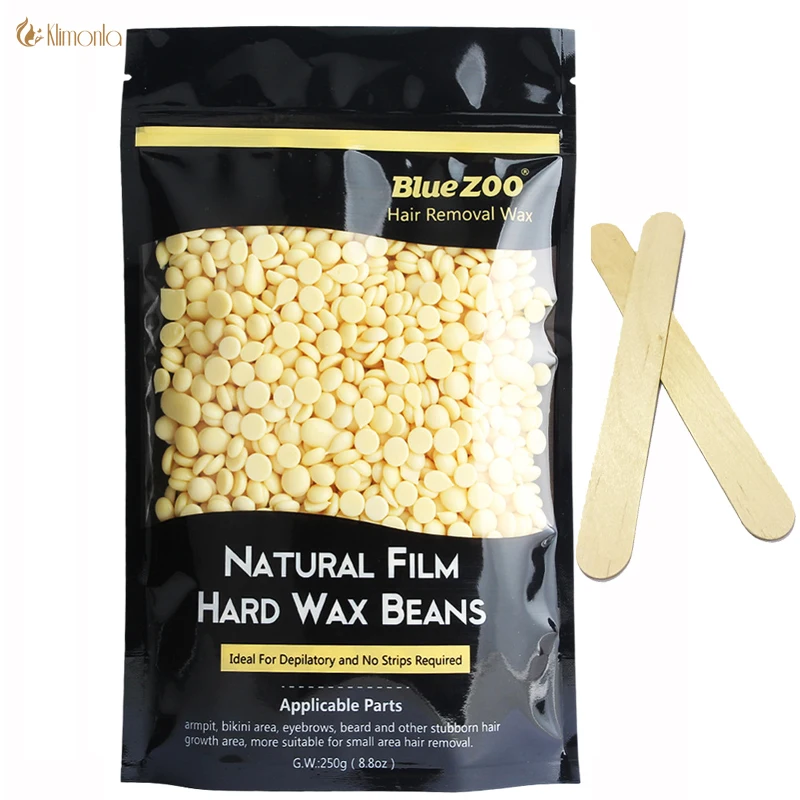 Pro 250g/Pack Paper Depilatory Wax Hair Removal Solid/Hard Wax Beans Milk Flavor for Men/Women Body Hair Epilation
