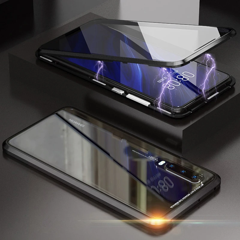 360 всего тела защитный Magntic Металлические Бампера чехол для huawei P30 Pro Чехол