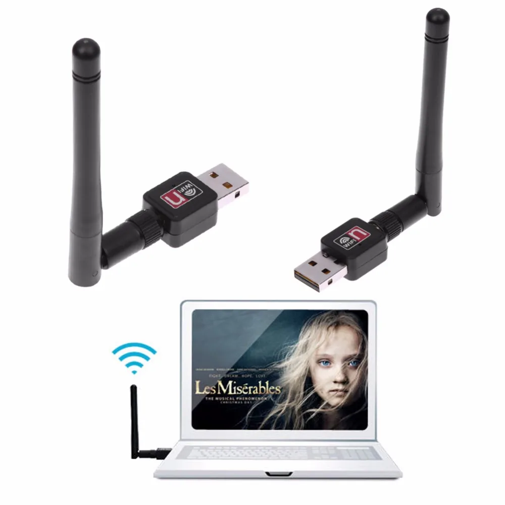 Мини USB Wi Fi Беспроводной адаптер сетевая LAN Карта 802.11n/g/b 150 Мбит/с антенной для