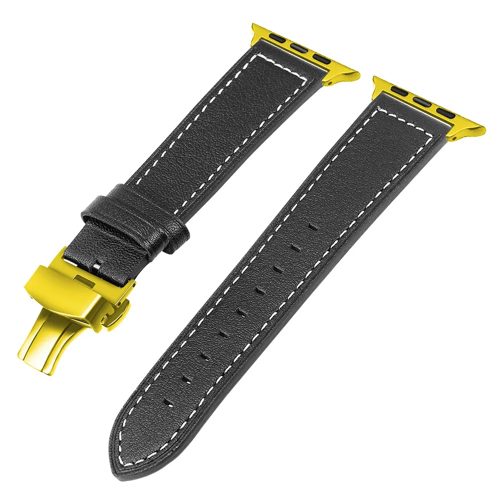 IWonow кожаный ремешок для часов iWatch Apple Watch 38 мм 40 мм 42 мм 44 мм серия 5 4 3 2 1 для мужчин и женщин спортивный ремешок браслет на запястье