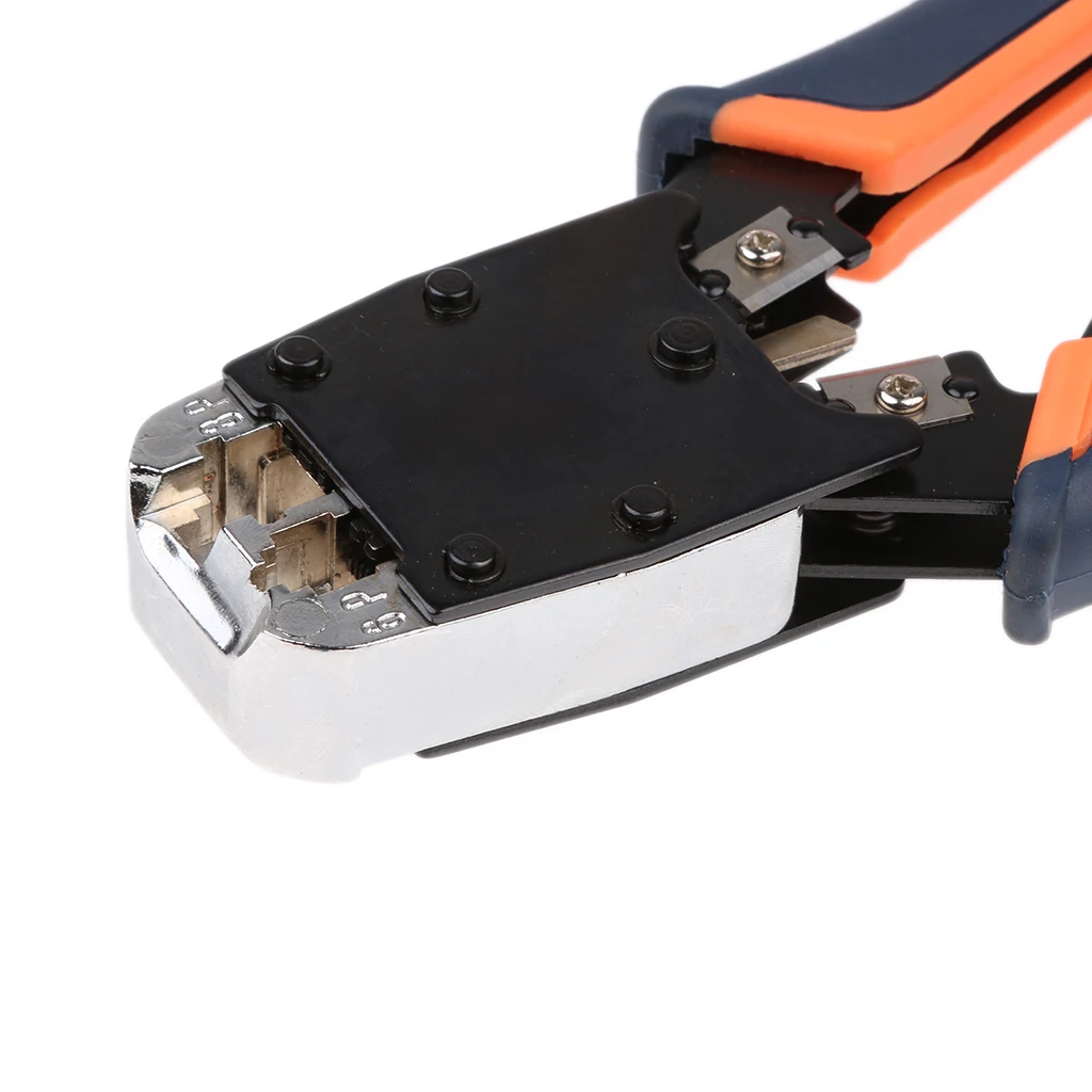 Обжимной инструмент для кабеля Ethernet RJ45 RJ12 RJ11 Щипцы Резак Инструмент для зачистки профессиональный кабель установка обжимной инструмент