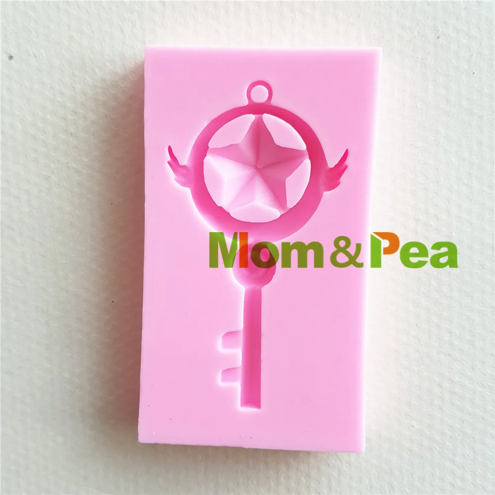 

Силиконовая форма Mom & Pea MP138 для украшения торта, 3D формы для мастики, мыла, пищевого класса, Звездный ключ