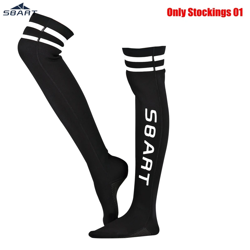 2mm Stockings 01 Sbart Женский 2 мм неопреновый эластичный CR светильник Leathe гидрокостюм Черный с длинным рукавом на молнии водолазный Сноркелинг костюм и Нескользящие чулки - Цвет: 2mm Stockings 01