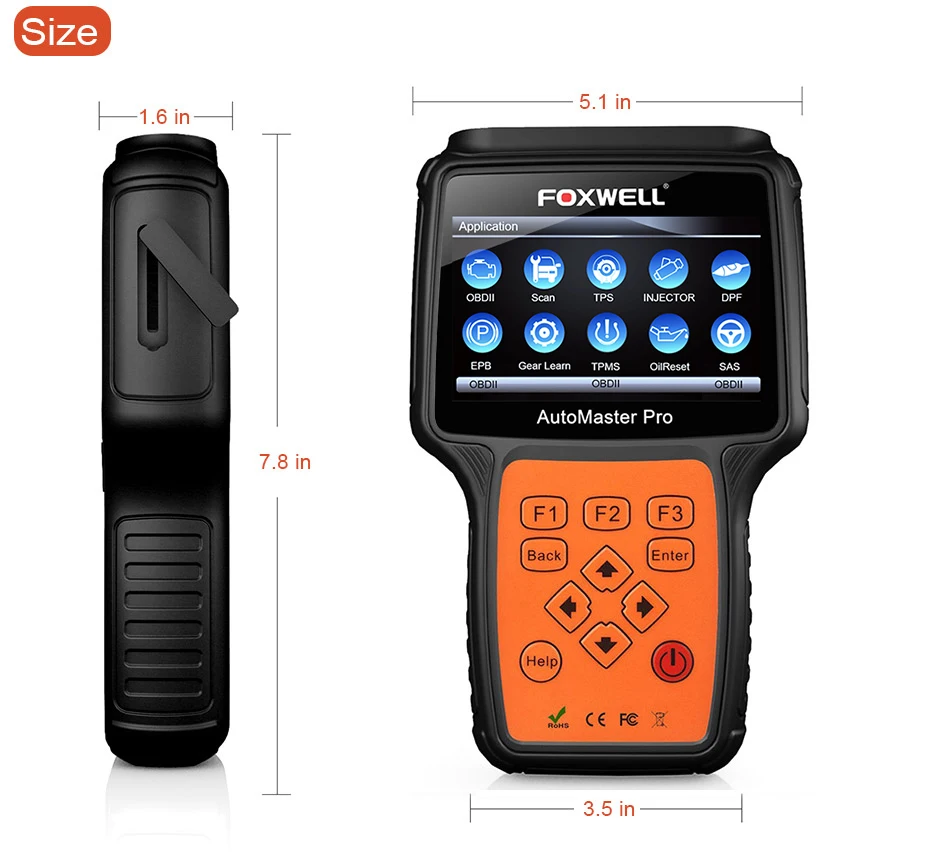 Foxwell NT644 автомобильный OBD2 автомобильный сканер OBD полная система ABS подушка безопасности диагностический инструмент SAS масляный Сервис Сброс EPB OBD 2 сканирующий инструмент