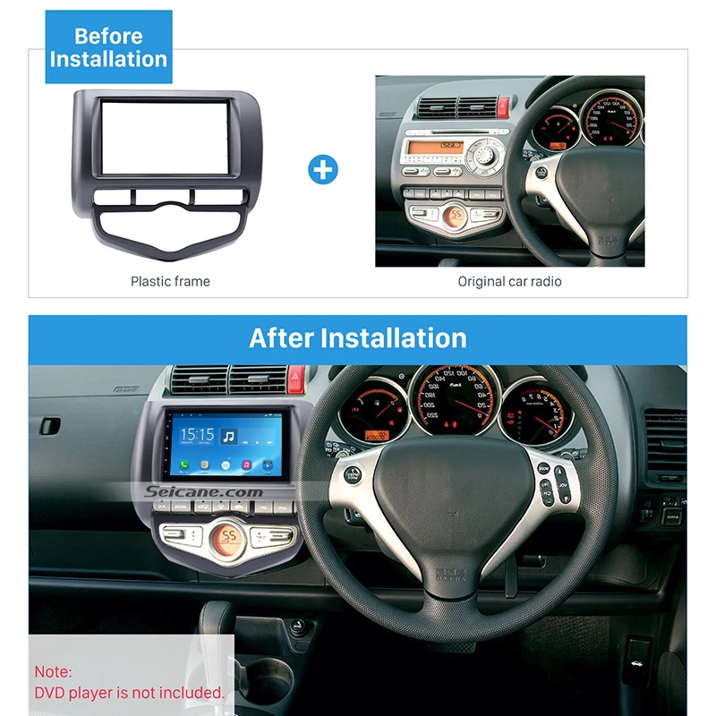Автомобильный радиоприемник Seicane модель 2006 г. для Honda Jazz City AC RHD аудиообложка DVD