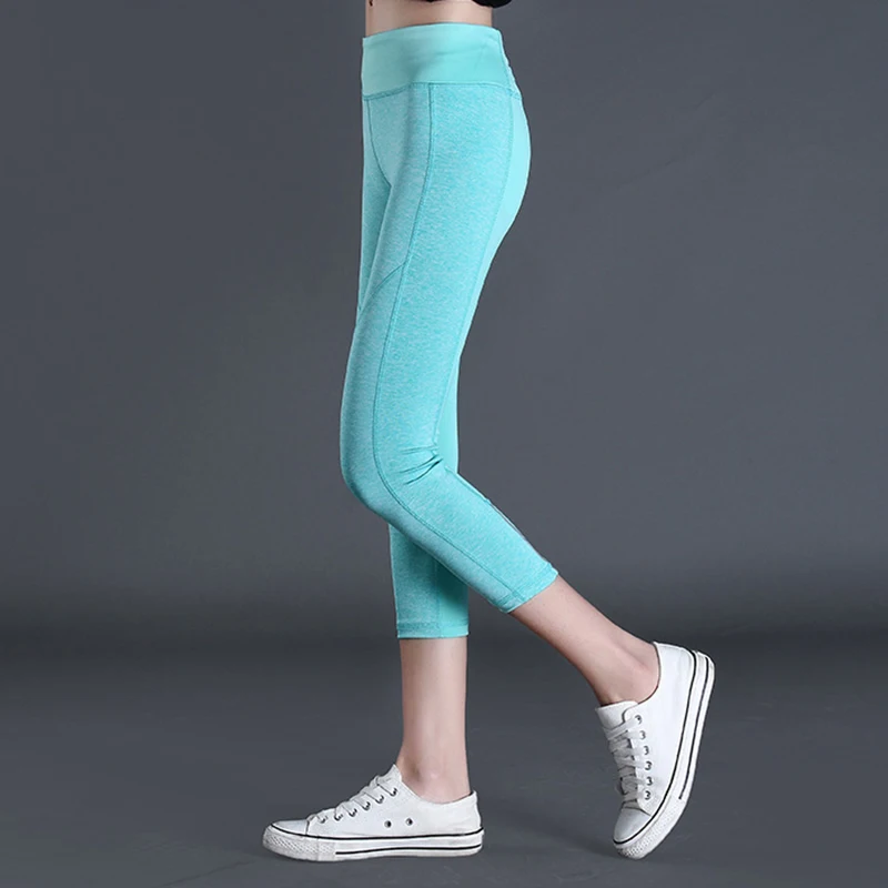 Мятно-зеленые штаны для йоги Jogger женская спортивная одежда обтягивающие