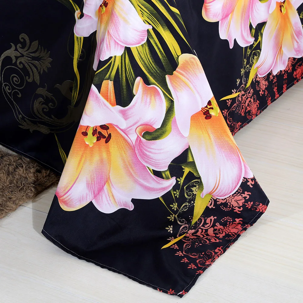 Комплект постельного белья из 4 предметов постельное белье с 3D принтом