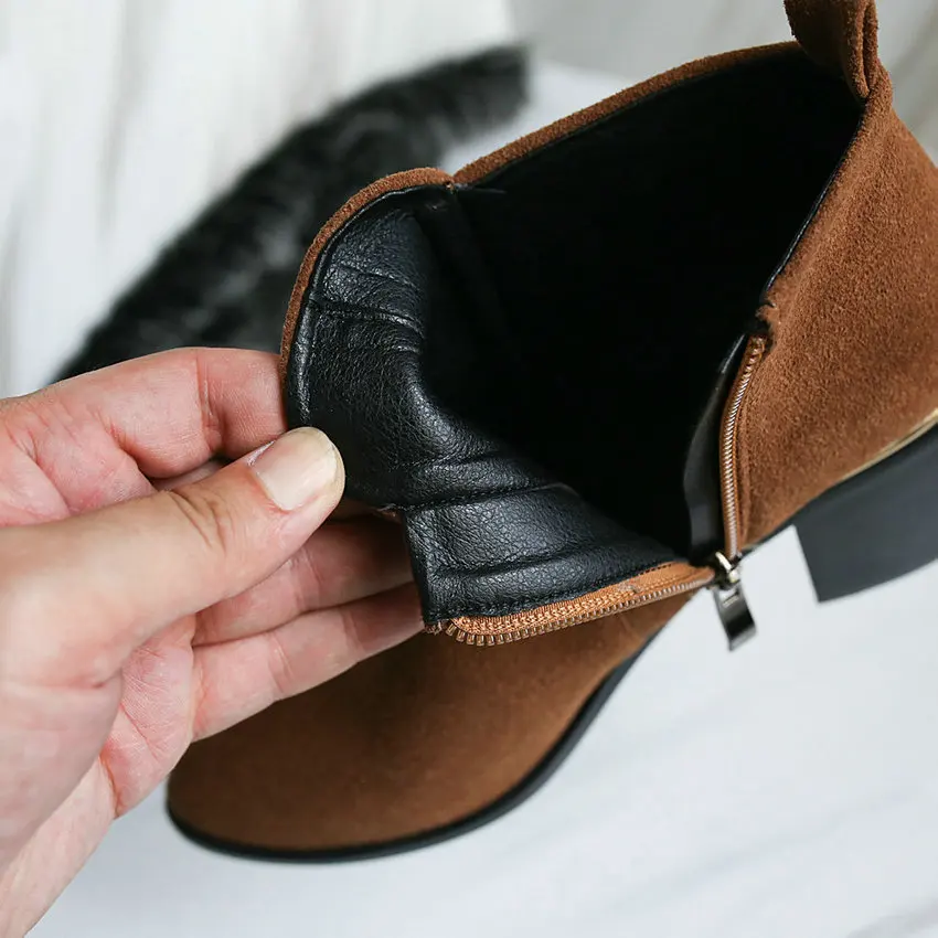 Женская Черная сумка для камеры ботильоны женские Ботинки martin на толстом каблуке