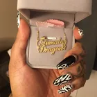 Ожерелье из нержавеющей стали, кулон в виде вросшей бабочки из розового золота с именем, подарок для друзей, 2019