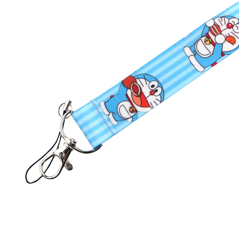 K194 Doraemon Робот Кот шнурок телефон веревочные брелоки для ключей ID карты ремешки