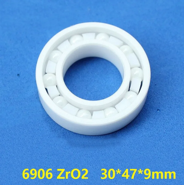 6pcs/10pcs 6906 ZrO2 Full Ceramic bearings 30x47x9 mm Zircon