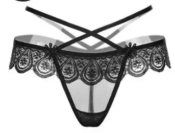2152 black Xgravity Female Sexy Underwear Sexy Thongs Temptation Charming Women's Low Waist Shorts Sexy Girls T Lace Underpants Lady A057 - Цвет: 2152 black