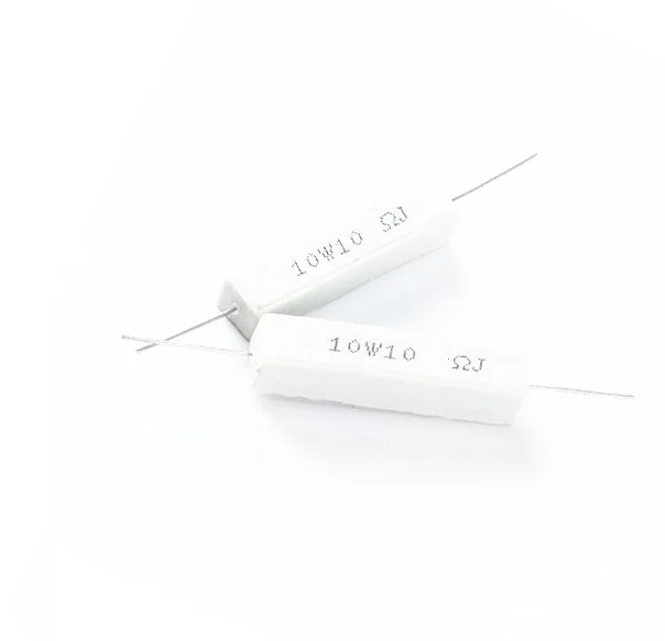 

10 pcs 10W 10 ohm 10R Resistance Ceramic Cement Resistor 5% DIY Kit