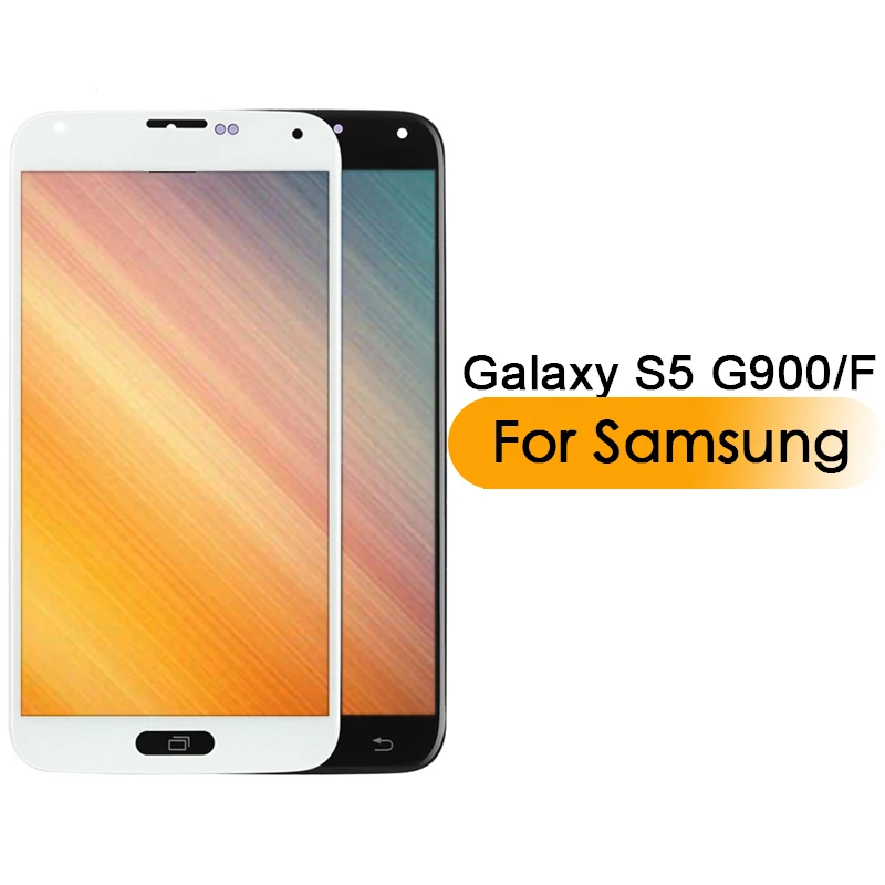 ЖК-дисплей сенсорный дигитайзер в сборе для Samsung Galaxy S5 G900 G900F lcd Регулируемая яркость