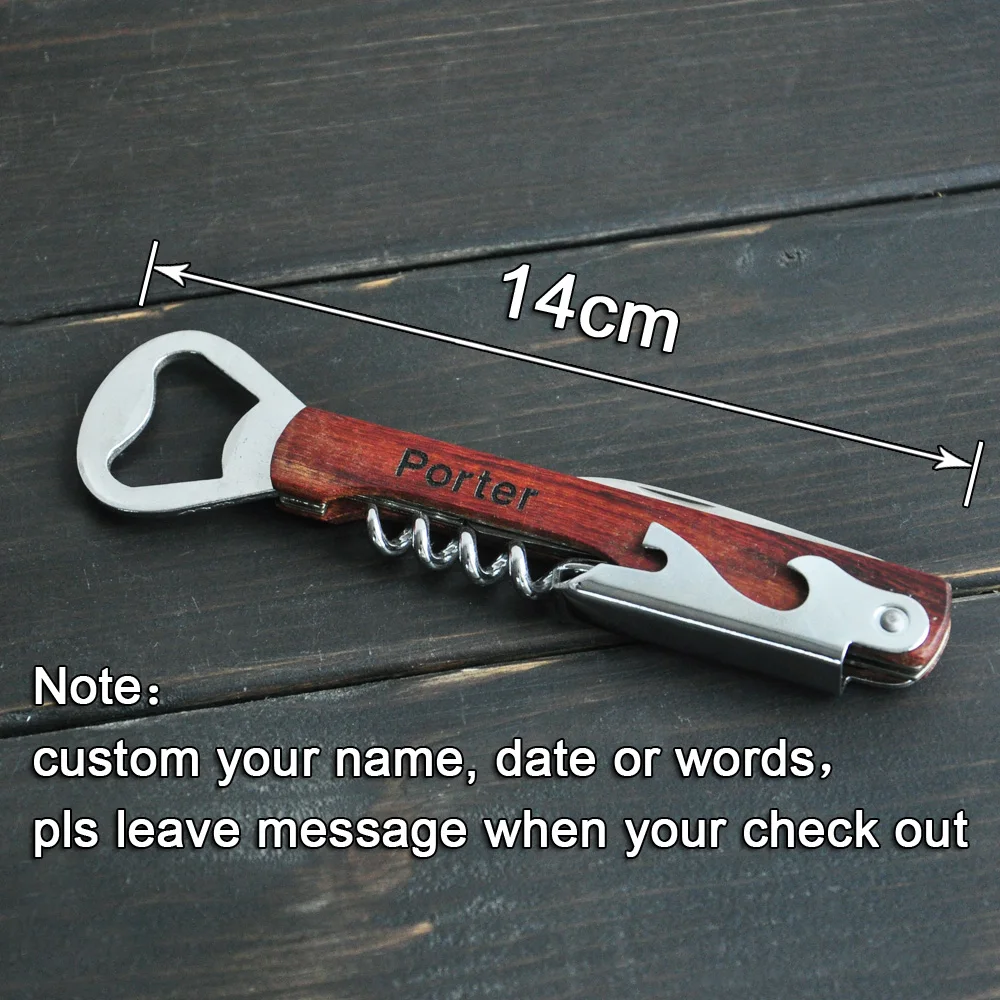 Персонализированные многофункциональные штопор открывалка для бутылок вина Нож