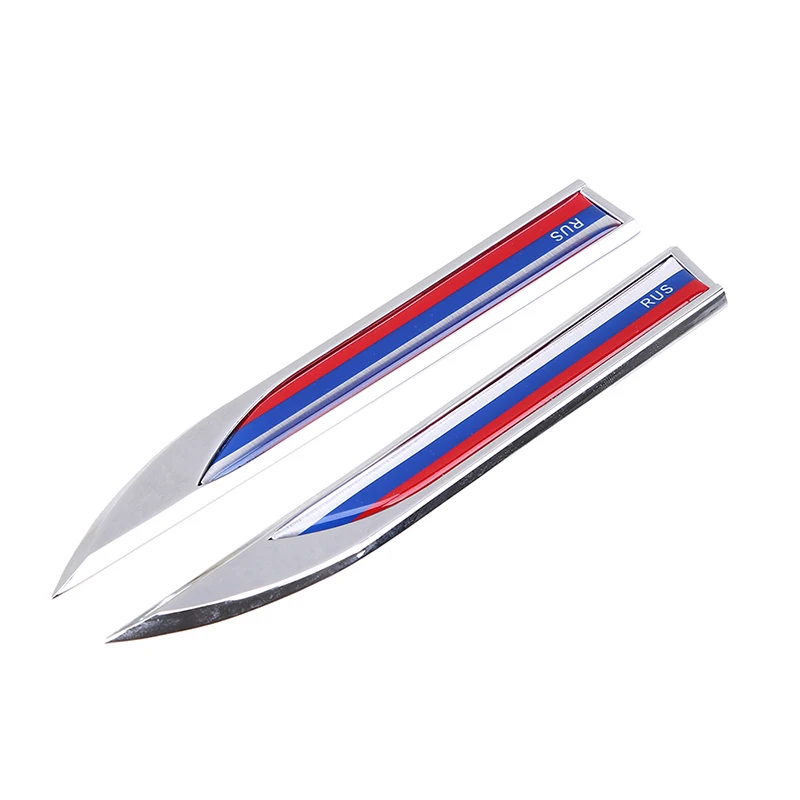 2 предмета крыло Metal Blade Fender 3D автомобильные наклейки России письмо стран с