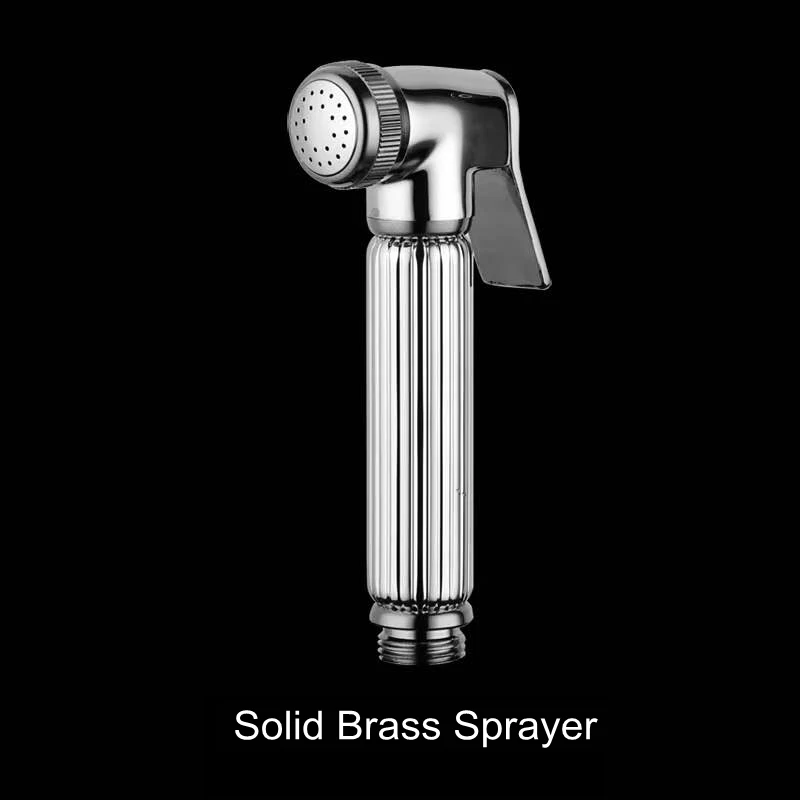 A-Sprayer Bidets опрыскиватель-кран твердая латунь хром ручной туалетный ванная комната биде садовый кран Золотая Насадка-биде душ для домашних животных спрей EL009 - Цвет: A-Sprayer