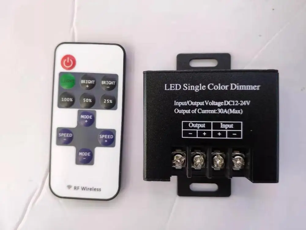 DC12-24V светодиодный контроллер 30 Ампер 11key RF Беспроводной диммер с удаленным