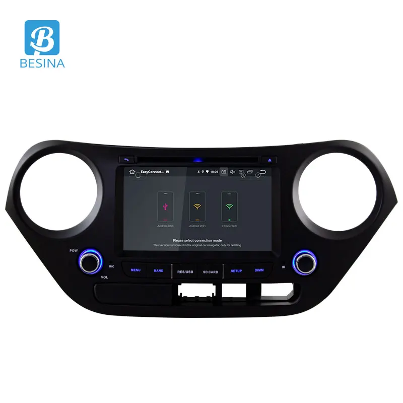 Besina Android 9,0 автомобильный dvd-плеер для hyundai I10 2013- gps Навигация стерео Мультимедиа 2 Din автомобильное радио wifi автоаудио