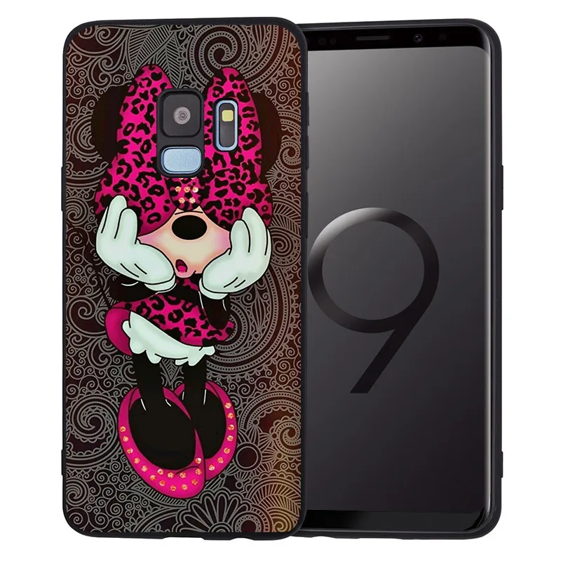 С принтом в виде персонажей из мультфильма для samsung Galaxy S6 S7 край S8 S9 S10 Plus Note 8 9 A10 A20 A30 A40 A50 A70 чехол для телефона чехол Coque чехол-футляр