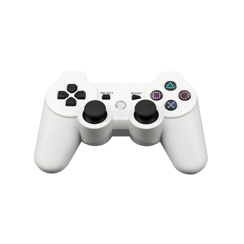 Pure White Для PS3 контроллер геймпад беспроводной двойной шок Bluetooth Joy Pad джойстик игровой контроллер для PlayStation 3 с кабелем джойстик - Цвет: Pure White