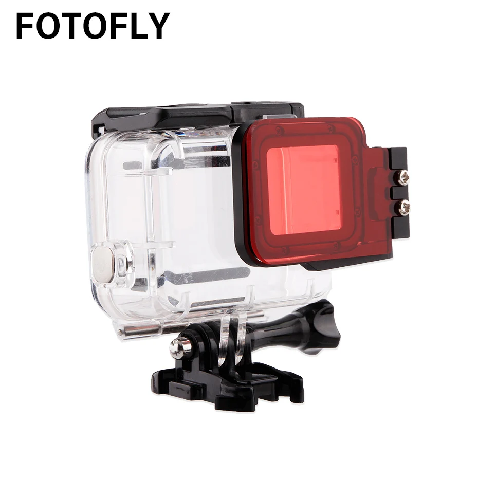Фильтр для экшн-камеры FOTOFLY Hero7 красные фильтры на водонепроницаемый чехол GoPro Hero 5