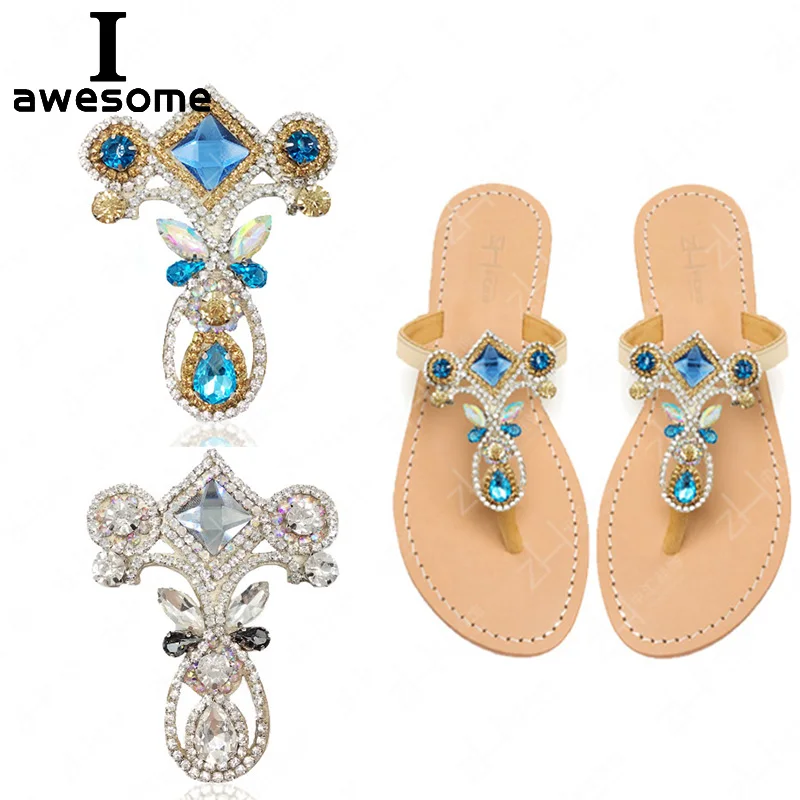 Стразы в богемном стиле для свадебной вечеринки аксессуары обуви на высоком