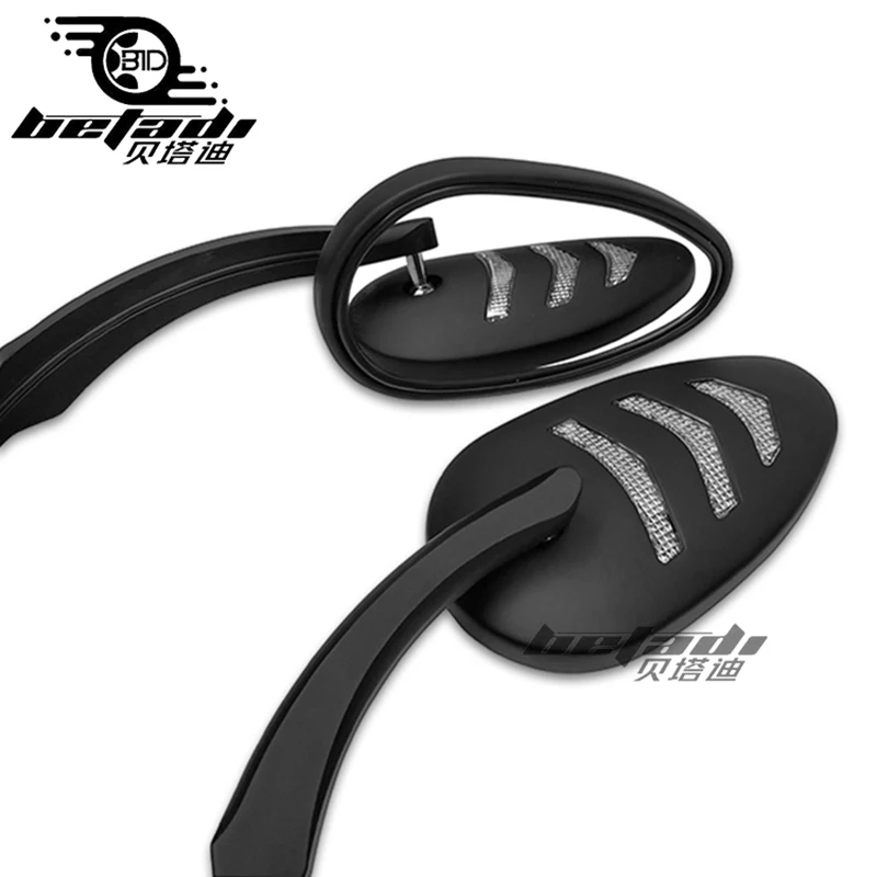 Новые боковые зеркала заднего вида для мотоцикла черные Harley Dyna Street Bob FXDB 2007-2017 Wide