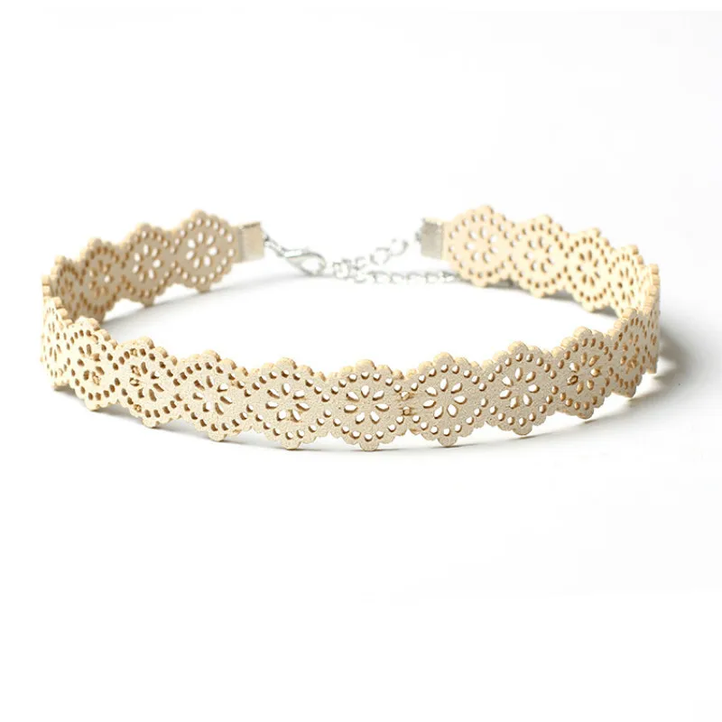 Женское короткое ожерелье чокер макси с цветком и горным хрусталем украшение для