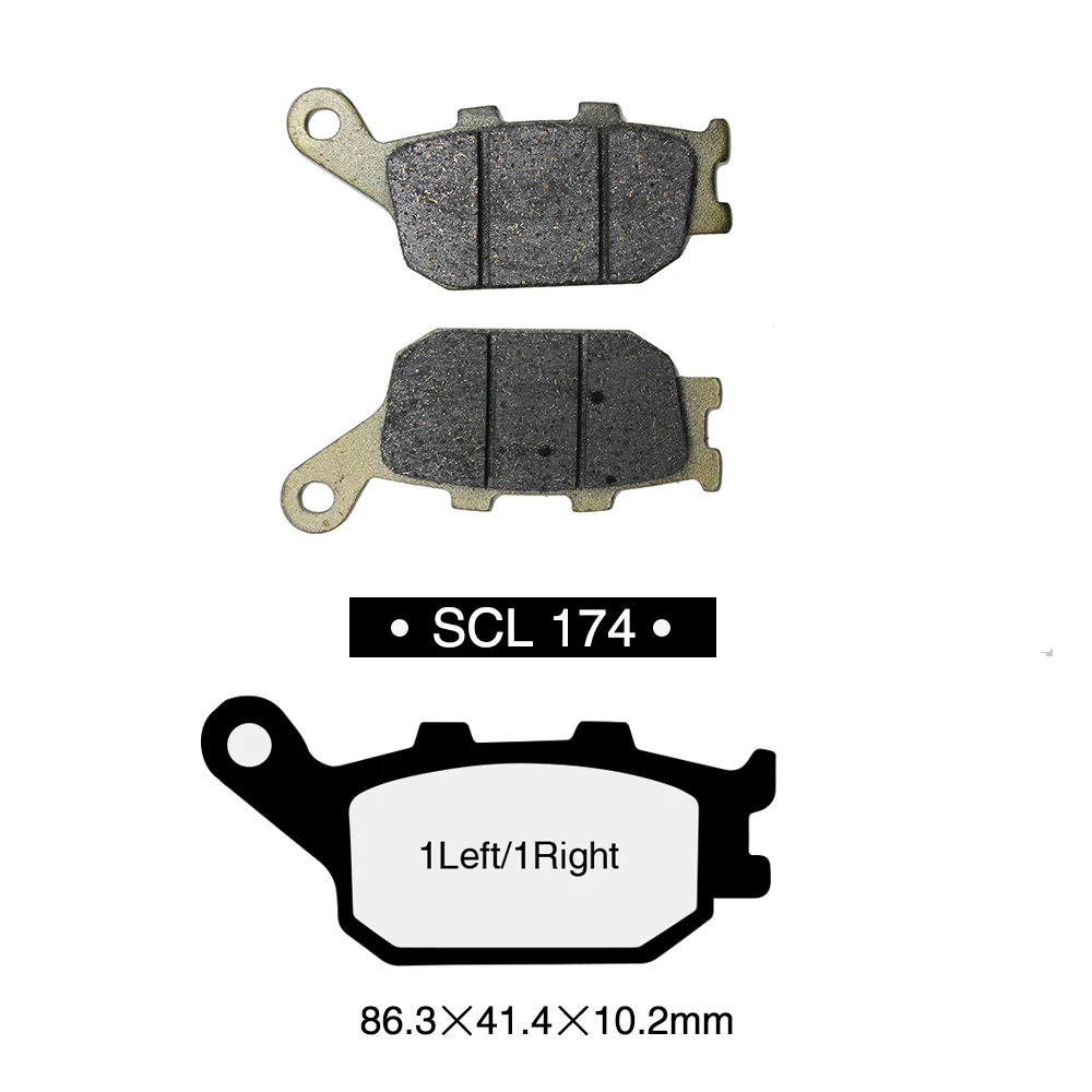 Alconstar-полуметаллические тормозные колодки для мотоцикла диск HONDA CB400 2004 2005 2006 2007