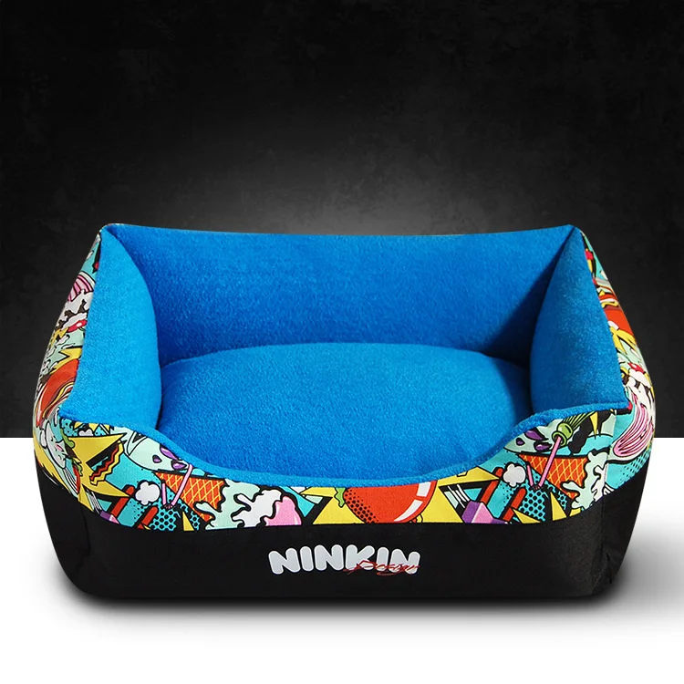 Высококачественная Роскошная холщовая кровать для домашних животных коврик